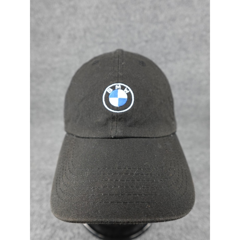 BMW Baseball Cap Unisex OS Black Embroidered Logo Adjustable Dad Hat